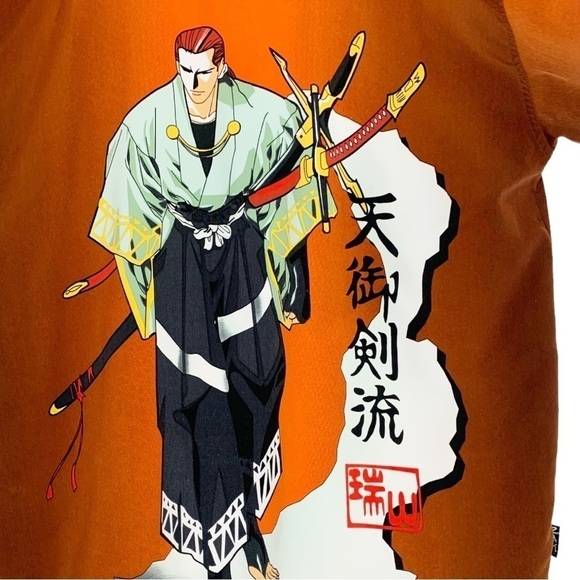 Vintage ZAM Animated Anime Button Down Shirt Size Medium - Picture 7 of 8
